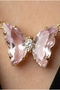 Steel 22K Chain Zircon Stone Butterfly Necklace 45 cm |   Gold Color Non Tarnish Women Jewelry Steel Necklace - 5