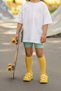 Daily Non-Slip Sole Animal Figured Yellow Children's Sandals Slippers - 6