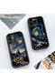 Charming Sky Pattern Black Silicone Case Compatible with iPhone 7/8/Se 2020 2022 - 9