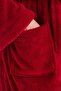 Welsoft Long Hooded Burgundy Men's Plush Robe Is a Robe. - 7