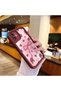 iPhone 15 Compatible Beautiful Rose Pattern Burgundy Silicone Shock Protection Case - 5