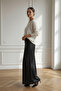V-Neck White Knitwear Sweater - 3