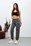 Grey Cargo Pocket Gabardine Fabric Trousers - 7