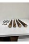 50 cm Dark Oak Wood Conical Table Coffee Table Furniture Leg 4 Pieces Apparatus - 3
