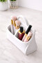 منظم مكياج وحامل أقلام لسطح المكتب مكون من قسمين مقاس 15 × 13 سم - 4