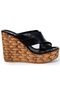 Pruh Genuine Leather Women's Slippers Black - 2