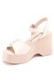 Villing Genuine Leather Comfort Orthopedic Women's Sandals Beige - 4