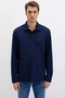 0211789 m Logo Embroidered Knitted Men's Shirt Dark Blue - 3
