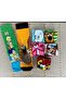 COLORFUL 7-PIECE SET COMIC FILM HEROES PATTERNED COTTON SOCKS - 4