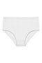 6-Piece Women's High-Waisted Cotton Bato Panties - Ribbed Texture & Comfortable Model - 4