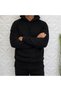 Men's Flat Hooded Oversize 3-Ply Shar Fleece-Lined L Cut Sweatshirt