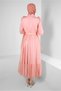 BELTED TOWEL DETAILED EVENING DRESS 50305 - 3