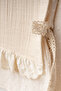 3-Piece Girls' Top and Bottom Set with Muslin Vest and Ruffle-Cuffed Trousers, Cream - 7