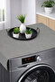 Washing Machine Cover Liquid Proof Fabric Green Color Flat Model