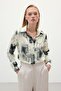 Patterned Classic Shirt - Gray - 4