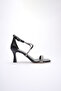 Black Women's Heeled Sandals Tr12My03A - 4
