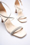 Beige Women's Heeled Sandals Tr12My03C - 6