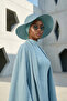 Combed Cotton Bonnet Turban with Detachable Bow on the Back, S-4, Dark Mint - 3