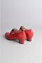 Select dml genuine leather special production women's dance shoes (heel height: 4.5cm) red - 6