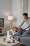 Coco Rice Knit Pompom Knitwear TV Blanket Sofa Shawl Gray