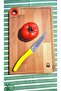 Be-Kct0055-K Wooden Cutting Board-22*33 cm Red - 2