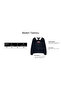 Burgundy Crew Neck Fleece-Lined Printed Oversized Sweatshirt - 6