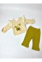 Flowers Süzene Embroidered Baby Girl Set - 3