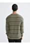 Crew Neck Striped Men's Knitwear Sweater - 4