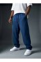 3 Yarn Charded Baggy Cotton Trackpants K1032E - 4