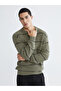 Crew Neck Striped Men's Knitwear Sweater