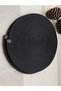 4 Pieces of Black Color Plates / American Serving Plates / Plates / Coffee Presentation 32 cm - 4