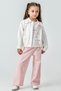 6-9 Years Old Girl's 3-Piece Set – Jacket, T-Shirt, and Wide-Leg Pants |   Casual & Stylish Combination - 4