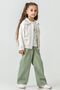 6-9 Years Old Girl's 3-Piece Set – Jacket, T-Shirt, and Wide-Leg Pants |   Casual & Stylish Combination - 3