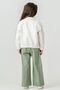 6-9 Years Old Girl's 3-Piece Set – Jacket, T-Shirt, and Wide-Leg Pants |   Casual & Stylish Combination - 4
