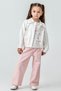 6-9 Years Old Girl's 3-Piece Set – Jacket, T-Shirt, and Wide-Leg Pants |   Casual & Stylish Combination