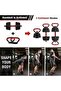 4-in-1 Adjustable Dumbbell Set, Convert to Barbell Kettlebell & Push-Up Stand for Home Gym - 5