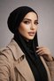 شال بون موديل الفراشة مخطط باللون الأسود