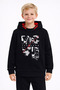 Navy Blue Boy's Hooded Sweatshirt 6-16 Years