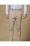 Prime Chino Poplin Stretch Cotton Blend Modern Fit Beige Men's Straight Trousers - 4