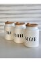 800ml Glass Tea/Candy/Coffee Jar Set with 3 Spoons and Bamboo Lid Tea Coffee Sugar Jar - 3