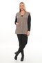 Women's Buttoned Pocketed V-Neck Knitted Wool Mother Knitwear Winter Vest - 2