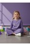 Girl's Cotton Corded Fabric Tracksuit Set - 3