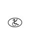 Skull Disabled Sticker A+ Quality 10 X 6 cm Durable