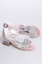 Pink Transparent Stone Girl's Evening Dress Shoes - 4