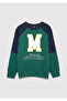 M Printed Green Sweatshirt 6S10122-71930 - 3