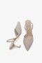 Sely Women's Silvery Transparent Heeled Shoes A003-K1442 - 5
