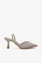Sely Women's Silvery Transparent Heeled Shoes A003-K1442 - 7