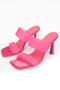 Sofia Women's Heeled Fuchsia Transparent Slippers A002-K1252 - 4