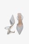 Sely Women's Silvery Transparent Heeled Shoes A003-K1442 - 5