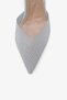 Sely Women's Silvery Transparent Heeled Shoes A003-K1442 - 6